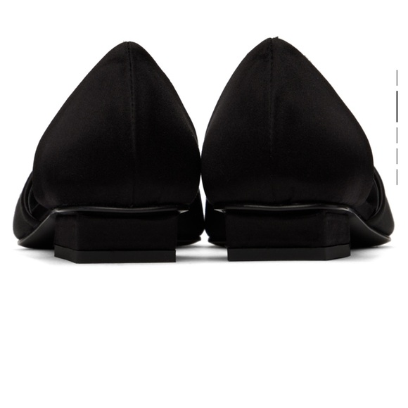 TOTEME beautiful satin peep toe flats, size 38 - Picture 3 of 6